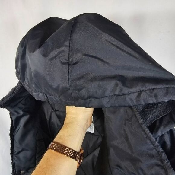 Vtg FedEx Reflective Heavy Hooded Coat Sz XXL Delivery Uniform Stan Herman - Picture 7 of 15